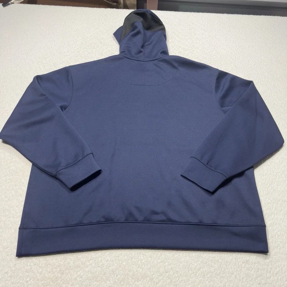 Nike Mens Hoodie Utah Jazz NBA Sweatshirt Jacket Blue Basketball Logo Sz XXL